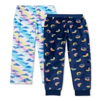 Cozy Jams Girls Jogger pizsama nadrág, 2-csomag, méret S-XL