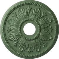 Ekena Millwork 1 8 OD 1 2 ID 3 4 P Edinburgh mennyezeti medál, kézzel festett athéni zöld
