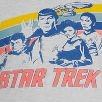 Star Trek férfi és nagy férfi Enterprise & Cast Graphic Pólók, 2 csomag