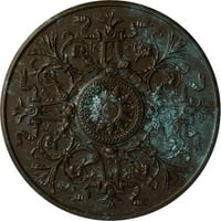 33 OD 3 4 P Versailles mennyezeti medál, kézzel festett bronzkék patina