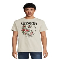 Growth Floral Yin Yang férfi grafikus póló rövid ujjú, S-3XL méretű