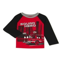 Garanimals kisgyermek fiúk Squad Hero hosszú ujjú raglan póló