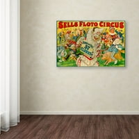 Védjegy képzőművészet 'eladja Cirkusz' vászon művészet Vintage Apple Collection