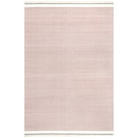 Nuloom Keri kézi hajlított gyapjú és pamut alkalmi bojt terület szőnyeg, 5 '8', rózsaszín