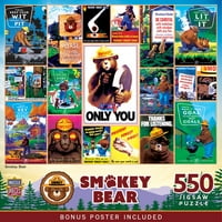 Remekművek Kirakós játék felnőtteknek-füstös medve-18 x24