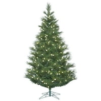 Vickerman 7.5 ' Norvég fenyő mesterséges karácsonyfa meleg fehér C LED lámpákkal