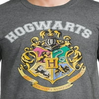 Harry Potter férfi és nagy férfi Roxfort grafikus póló, 2 csomag