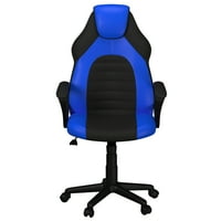 Életmód -megoldások Omaha játék irodai szék fau bőrrel, kék