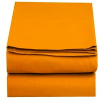 Extra hosszú felszerelésű lap mély zseb queen méretű élénk narancssárga