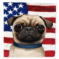 Caroline kincsei Caroline kincsei Mopsz kutya amerikai zászló kerti zászló