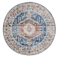 nuLOOM Derya perzsa Vintage terület szőnyeg, 5', Kék
