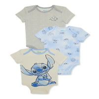 Disney Stitch Baby Boys Bodysuit, 3-Pack, Méret 0- hónap