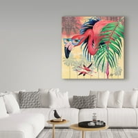 Védjegy Szépművészet Cool Flamingoes vászon művészete: James Mazzotta