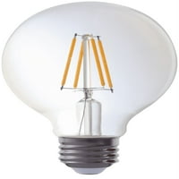 LED-izzó, 4,5 wattos G vintage stílus, E bázis, tompítható, puha fehér, 2 csomag