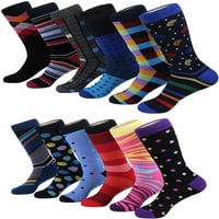 Mio Marino férfi szórakoztató ruha zokni - színes funky zokni férfiak számára - pamut divat mintás zokni - hűvös kollekció -