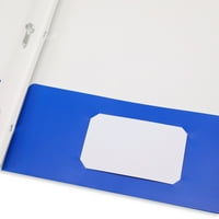 Pen + Gear 3-bonnyon lévő papírportfóliók zsebekkel, 50 számú, kék, betűméret