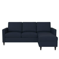 Cooper reverzibilis szekcionált kanapé, kék vászon