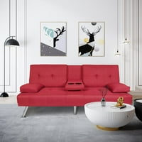 Iker 66.3 Modern Fution kanapé pohár tartókkal, tufikált háttámlálható kanapé nappali, hálószoba, iroda, lakás, kollégium, kis
