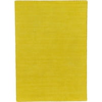 Egyedi szövőszék beltéri téglalap alakú szilárd szüreti terület szőnyegek sárga, 5 '7' 5