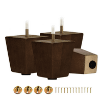 Igen4ALL négyzet alakú szilárd gumi fa bútor lábak állítható szintezővel
