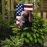 Caroline kincsei göndör bevonatú Retriever amerikai zászló kerti zászló