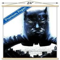 Képregény-Batman-városfal poszter fa mágneses kerettel, 22.375 34