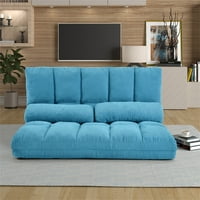 Aukfa padló kanapé és kanapé- dupla qusape társalgó Lusta kanapé hálószobához- Kék