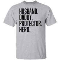 Grafikus Amerika Apák napi férje, apa védőhős póló apa férfi pólóhoz