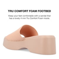 Journee Collection női Emani Tru Comfort Faam platform csúszás a szandálon