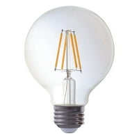 LED izzó, 4,5 wattos G vintage stílus, E bázis, tompítható, nappali fény, 8 csomag