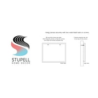 A Stupell Industries részletes változatos virágcsokor virágzó vadvirágvirágzás grafikus galéria csomagolt vászon nyomtatott fali