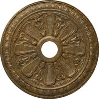 Ekena Millwork 1 2 OD 7 8 ID 1 P Bristol mennyezeti medál, kézzel festett dörzsölt bronz