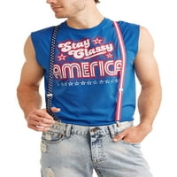 Americana Stay Classy America férfi póló kombináció a harisnyatartókkal