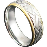 Aranyozott rozsdamentes acélból származó gyémántvágó gyűrű
