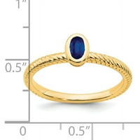 Primal Gold Karat sárga arany zafír gyűrű