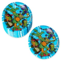Amerikai üdvözlet tizenéves mutáns ninja teknősök papír desszert tányérok, 8 számú