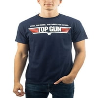 A férfi felső pisztoly szükséglete a sebességre a klasszikus logó grafikus póló