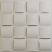 Ekena Millwork 5 8 W 5 8 H Baile endurawall dekoratív 3D -s fali panel, Ultracover szaténvirág fehér