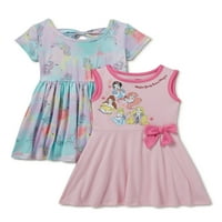 Disney Princess Girls Yummy Jersey ruha, 2-csomag, méret 4-16