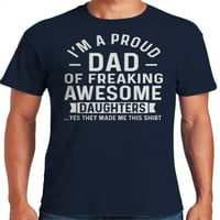 Grafikus Amerika Apák napi lánya és fia férfi póló kollekció