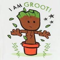 A Galaxy Groot Groot Boys Rövid ujjú pamut pizsama szettje, darab, méret 4-10
