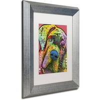 Védjegy Képzőművészet Mastiff vászon művészete: Dean Russo, fehér matt, ezüst keret