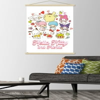 Hello Kitty és barátai-Kawaii kedvenc ízek fali poszter mágneses kerettel, 22.375 34