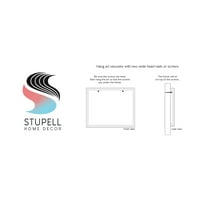 Stupell Industries mosolygós mackó íj töltött állatok ülő grafikus művészet fehér keretes művészet nyomtatott fali művészet,