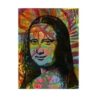 Védjegy Szépművészet A „Mona's Portré” vászonművészete, Russo Dean