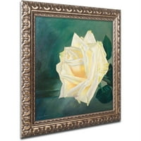 Védjegy Képzőművészet A rózsa egy rózsa 1 vászon művészete Lily Van Bienen, arany díszes keret