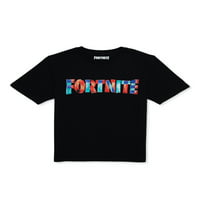 Fortnite Boys rövid ujjú grafikus legénység nyak póló, 8-