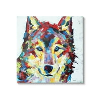Városi stílusú farkas absztrakt állatok és rovarok festménygaléria csomagolt vászon nyomtatott fali művészet